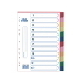  HK PP Color Index Divider A4 12C, (12 Colour)