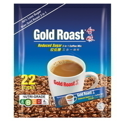  GOLD ROAST 3-in-1 Coffee-Mix Reduced Sugar 15g x 22's