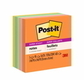  3M Post-It Super Sticky Notes Energy Boost 654-5SSAU, 3" x 3" (90Shts x 5 Pads)