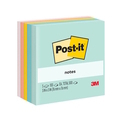  3M Post-it® Beachside Café Super Sticky Notes 654-5AP, 3"x3"x 100 Sheets/Pad (Pack of 5 Pad)