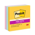  3M Post-it® Sweet Super Sticky Notes 654-4SSSWT, 3"x3"x 90 Sheets/Pad (Pack of 4 Pad)