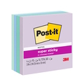  3M Post-it® Blue Hour Super Sticky Notes 654-4SSBLU, 3"x3"x 90 Sheets/Pad (Pack of 4 Pad)