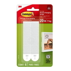  3M Command™ Picture Hanging Strips X-Large, White (17217-ES)