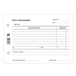  HK Petty Cash Voucher 100's