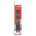  SHARPIE Retractable S.Gel Pen, 0.5mm (Pack of 2)(Red)