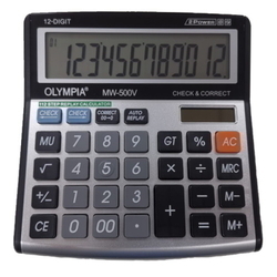  OLYMPIA 12-Digits Desktop Calculator MW-500V