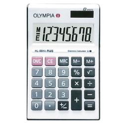  OLYMPIA 8-Digits Mini Desktop Calculator Hl-88Hii+