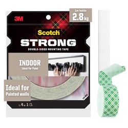  3M Scotch® Indoor Double-Sided Mounting Tape, 12mm x 4m (110-M12)