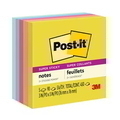  3M Post-It Super Sticky Notes Summer Joy 654-5SSJOY, 3" x 3" (90Shts x 5 Pads)