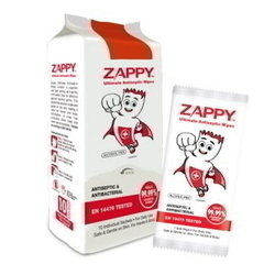 ZAPPY Ultimate Antiseptic Wipe 10 Sheets x 15Pkt/Ctn (Individual)