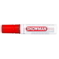  SNOWMAN Jumbo Permanent Marker Chisel 500 (Red)