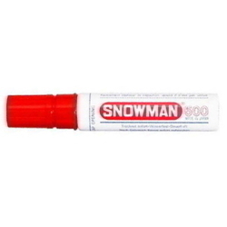  SNOWMAN Jumbo Permanent Marker 500, Chisel Tip (Red)