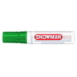  SNOWMAN Jumbo Permanent Marker 500, Chisel Tip (Green)