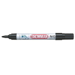  SNOWMAN New Giant Permanent Marker NG-12, Bullet Tip (Black)