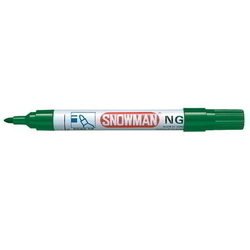  SNOWMAN New Giant Permanent Marker NG-12, Bullet Tip (Green)