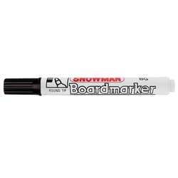  SNOWMAN Whiteboard Marker BG-12, Bullet Tip (Black)