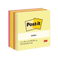  3M Post-it® Super Sticky Notes 654-5ASST, 3"x3"x 100 Sheets/Pad (Pack of 5 Pad)