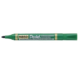 PENTEL Permanent Marker N850, Bullet Tip (Green)
