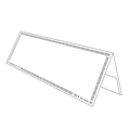  SUREMARK Acrylic Both Card Stand 180 x 65mm (SQ1716)