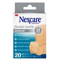  3M™ Nexcare™ Universal Flexible Textile Plasters N0420AS (Assorted, 20’s)