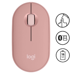  LOGITECH Pebble Wireless Mouse M350 (Rose)