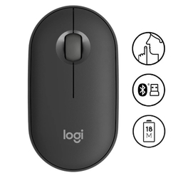  LOGITECH Pebble Wireless Mouse M350 (Graphite)