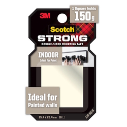  3M Scotch® Indoor Double-Sided Mounting Squares 110-SQ16, 25.4x25.4mm (Pack of 16's)