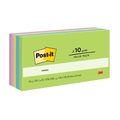  3M Post-it® Floral Fantasy Super Sticky Notes 654-10AU, 3"x3"x 100 Sheets/Pad (Pack of 10 Pad)