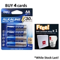  DELI Alkaline Battery AA 4's Blister Card