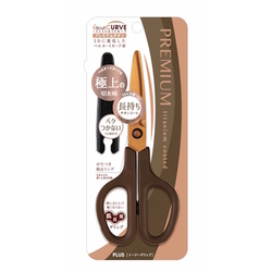  PLUS Fitcut Curve Titanium Scissors 7", SC-175STN (Dark Brown/Symetrical)