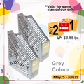  Anniversary Sales - POP BAZIC Plastic Magazine Holder 3'' (Grey)