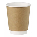  Paper Hot Cup Brown Double Wall 8Oz x 500's/Ctn