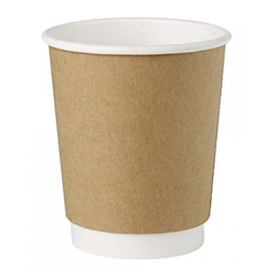  Paper Hot Cup Brown Double Wall 8 Oz x 500 Pcs/Ctn