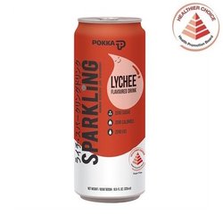  POKKA Sparkling Water Lychee, 325ml x 24's