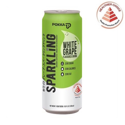  POKKA Sparkling Water White Grape, 325ml x 24's