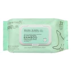  CLOVERSOFT Unbleached Bamboo Anti-Bacterial Wipe 100 Sheets