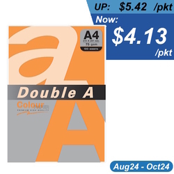  DA SP - DOUBLE A Premium Multi-Purpose Colour Paper, A4 75g 100's (Neon Orange)