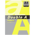  DOUBLE A Premium Multi-Purpose Colour Paper, A4 75g 100's (Neon Yellow)