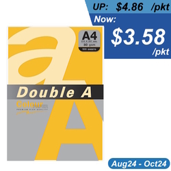  DA SP - DOUBLE A Premium Multi-Purpose Colour Paper, A4 80g 100's (Gold)