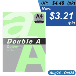  DA SP - DOUBLE A Premium Multi-Purpose Colour Paper, A4 80g 100's (Emerald)