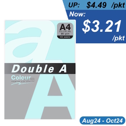  DA SP - DOUBLE A Premium Multi-Purpose Colour Paper, A4 80g 100's (Ocean)