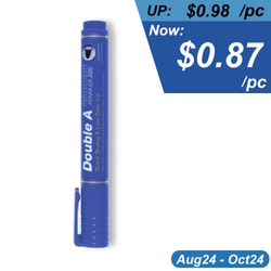  DA SP - DOUBLE A Permanent Marker Bullet Tip 2.0mm (Blue)