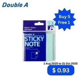  OFFER06 DA STICKY NOTE 76x76MM, PASTEL BLUE