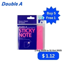 OFFER06 DA STICKY NOTE 76x76MM, NEON MAGENTA