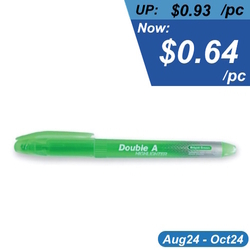  DA SP - DOUBLE A Pen-Shape Bright Colour Highlighter (Green)