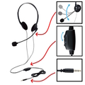  Elelcom Headset With Microphone HS-HP01STBK
