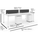  Be-One 4 Pax Open Concept Workstation with Desktop Panel 2412075 (Full White)