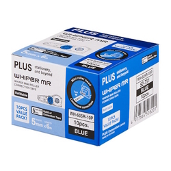  PLUS Correction Tape Refill, 5mmx6m 10's (WH605R/10P)