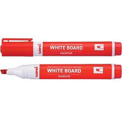 UNI Whiteboard marker PWB-50K, Chisel Tip (Red) UNI Whiteboard marker PWB-50K, Chisel Tip (Red)