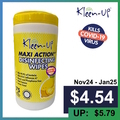  OFFER01 - KLEEN-UP Maxi Action** Disinfecting Wipes 75's